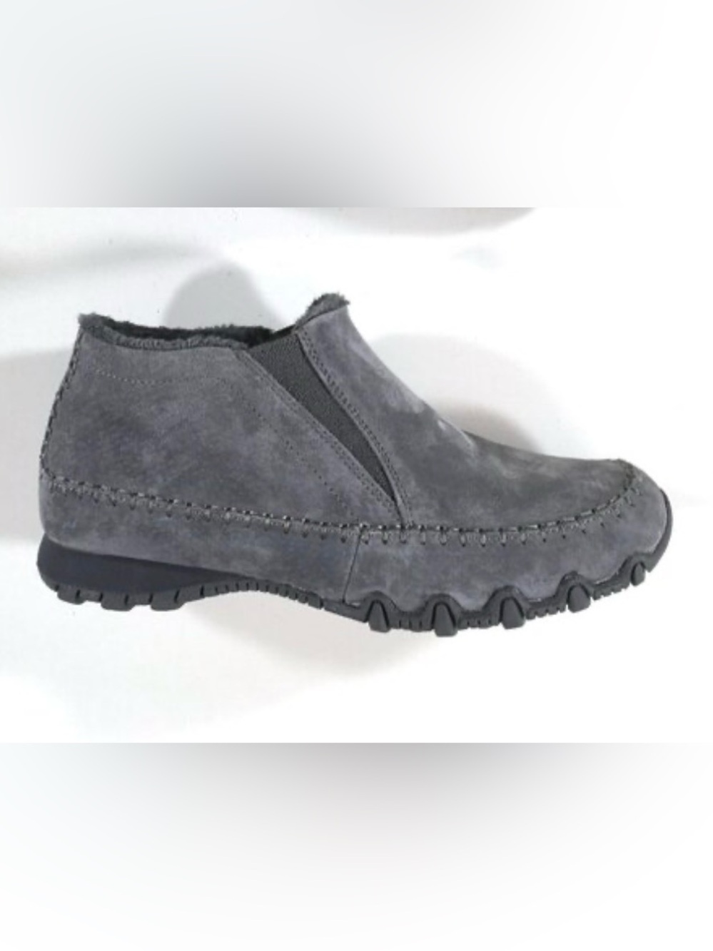 Skechers Relaxed Fit: Bikers - Navajo Slip On Shoes Womens
Size 11 Gray Suede